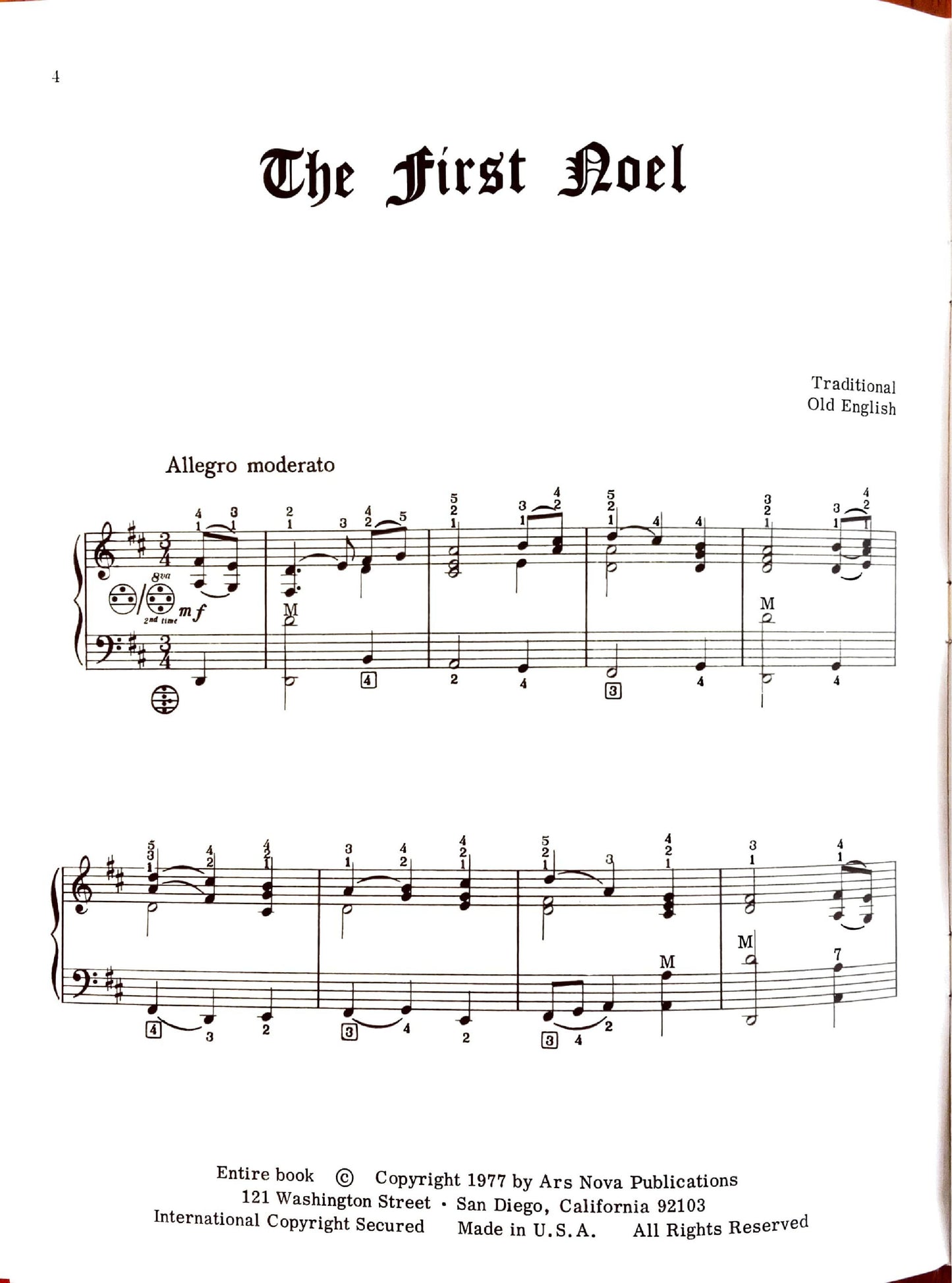 Christmas Carols and Hymns for accordion eBook arranged by Anthony Galla-Rini