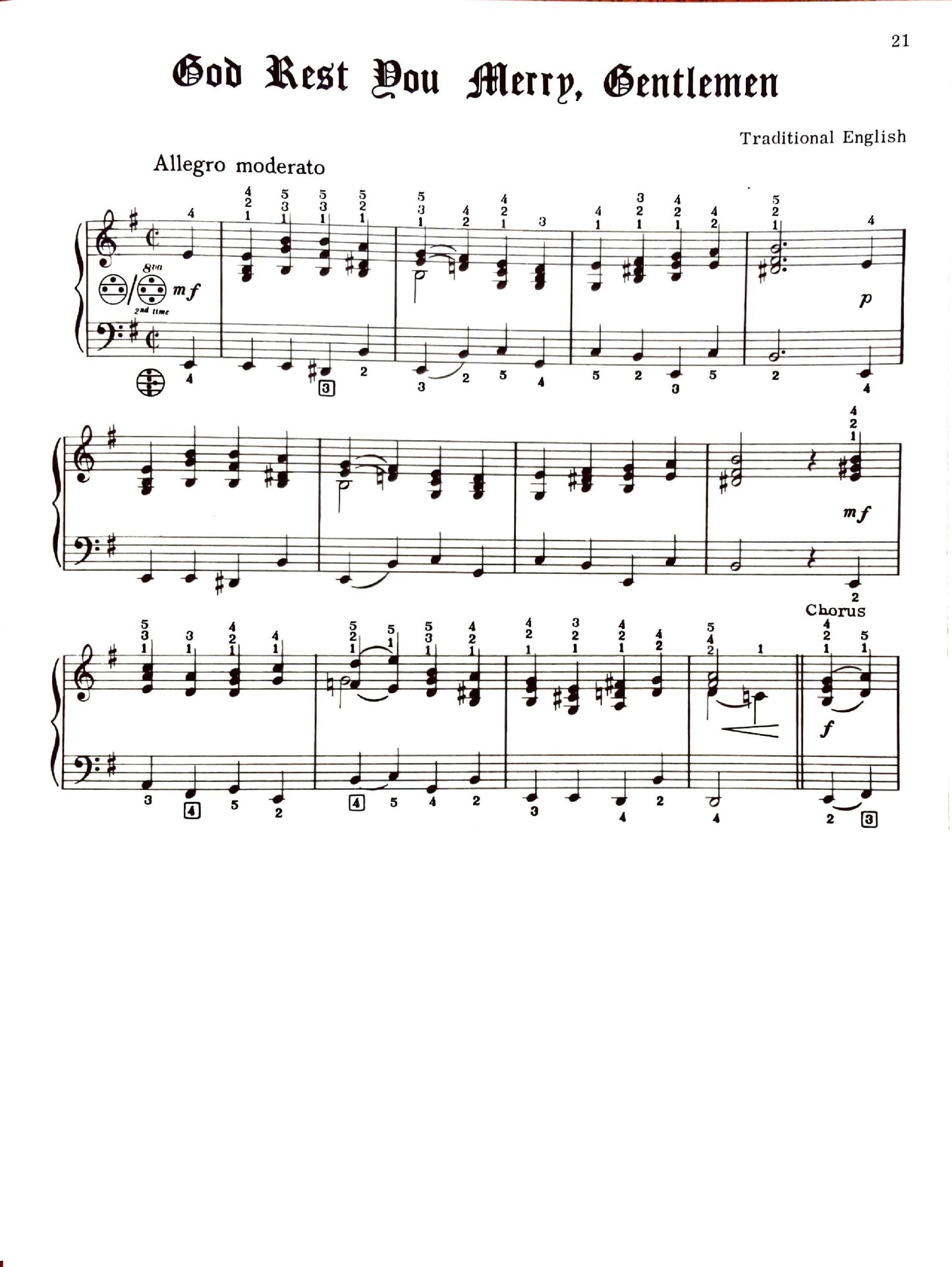 Christmas Carols and Hymns for accordion eBook arranged by Anthony Galla-Rini
