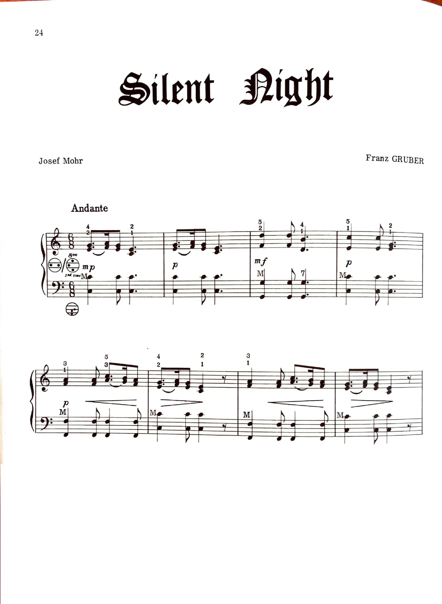 Christmas Carols and Hymns for accordion eBook arranged by Anthony Galla-Rini