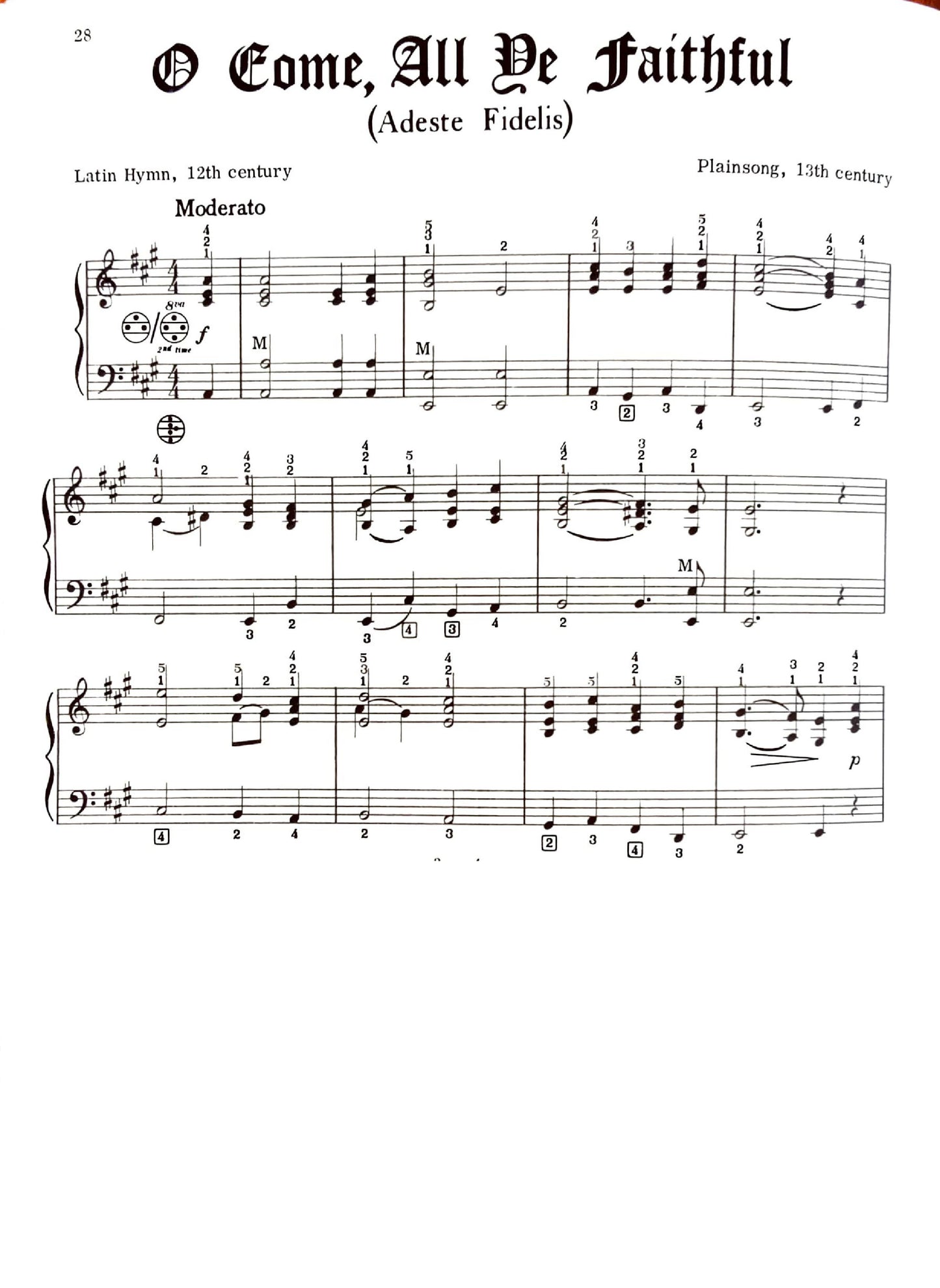 Christmas Carols and Hymns for accordion eBook arranged by Anthony Galla-Rini
