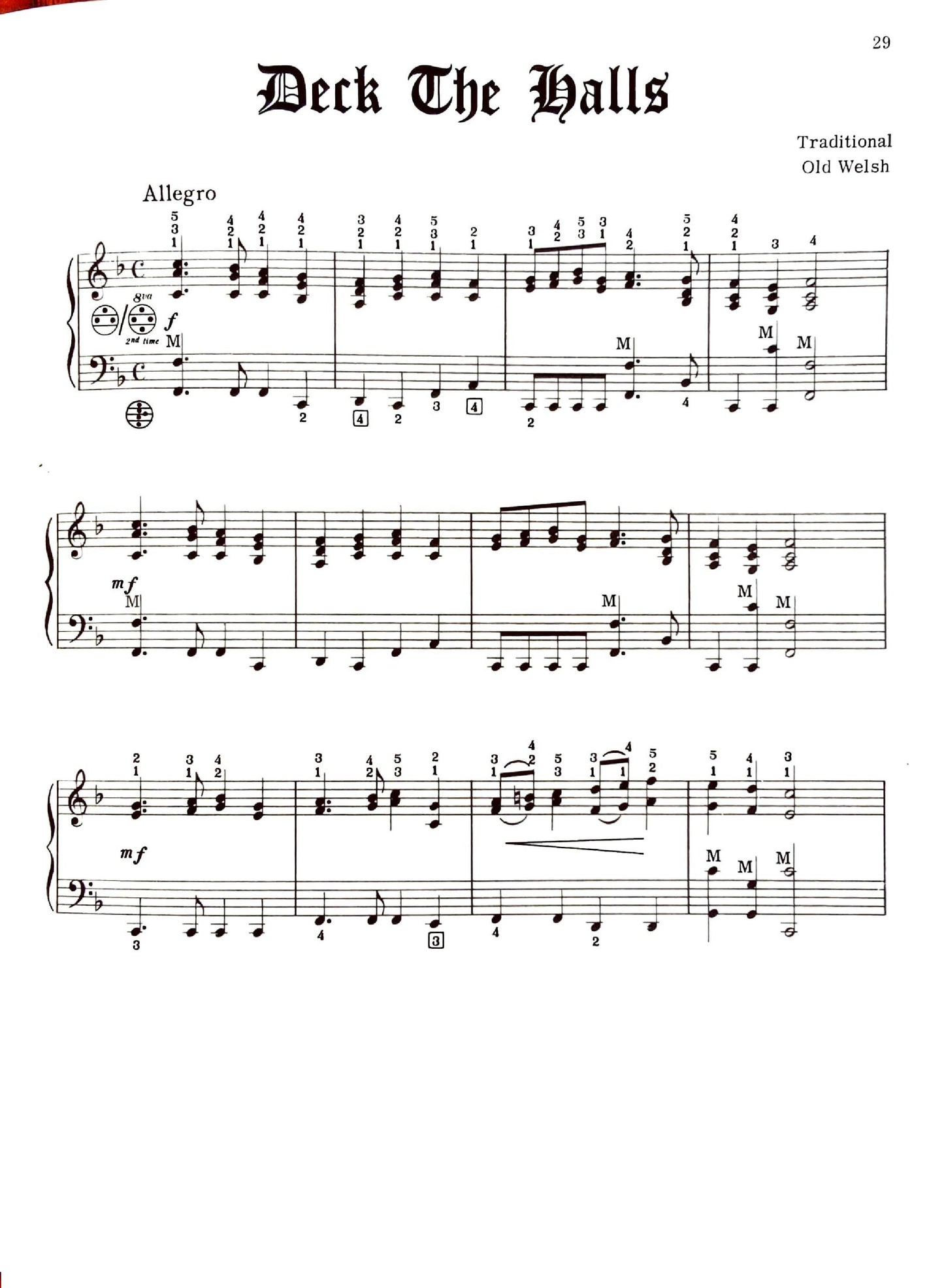 Christmas Carols and Hymns for accordion eBook arranged by Anthony Galla-Rini