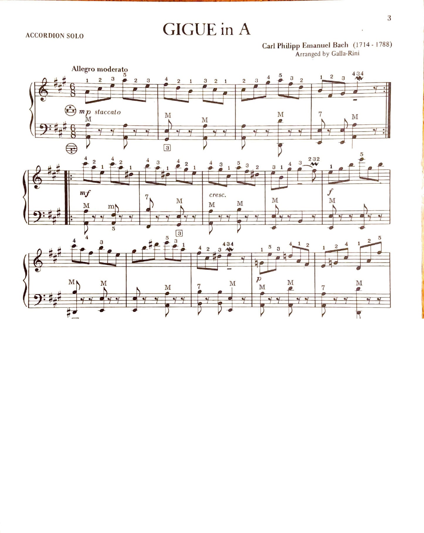 Classic Miniatures - eBook 1 accordion arrangements by Galla-Rini