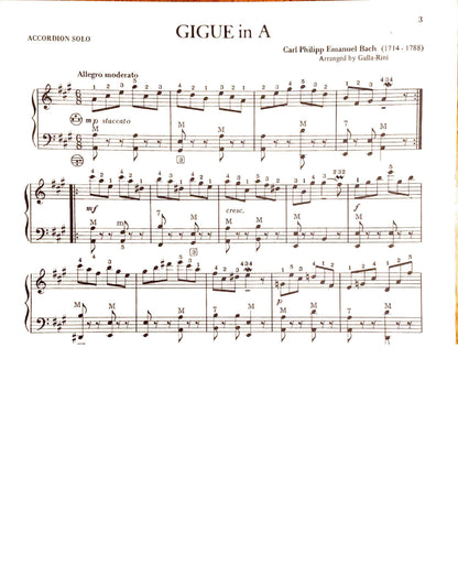Classic Miniatures - eBook 1 accordion arrangements by Galla-Rini