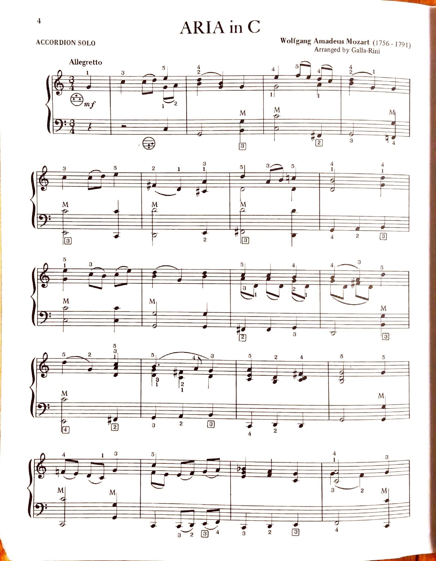 Classic Miniatures - eBook 1 accordion arrangements by Galla-Rini