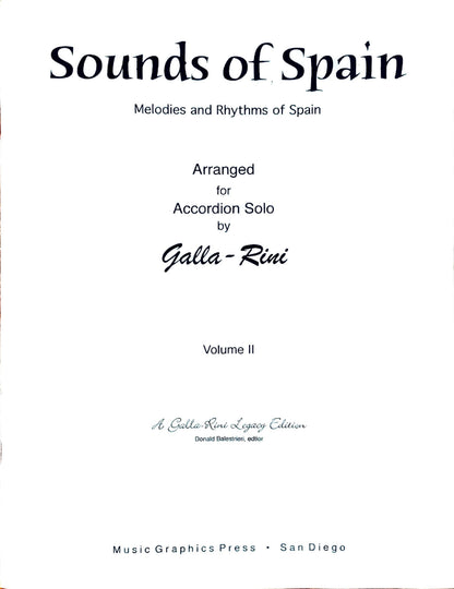 Sounds of Spain Volume 2 eBook, arrangements by Anthony Galla-Rini