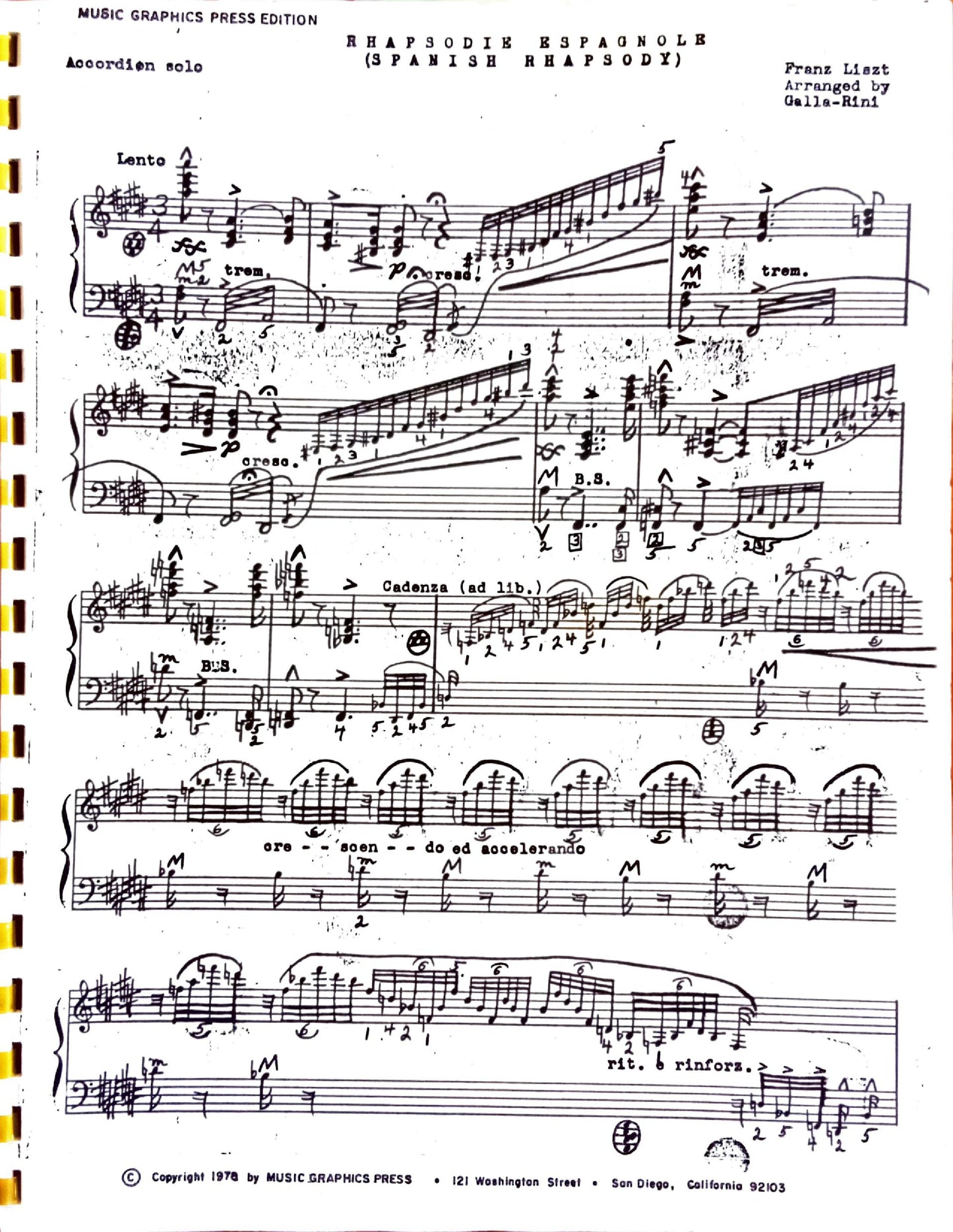 Rhapsodie Espagnole