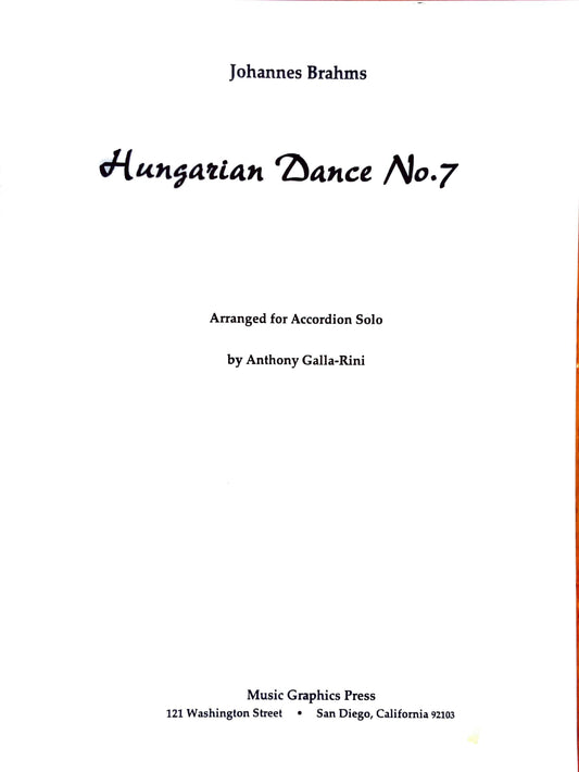 Hungarian Dance No. 7