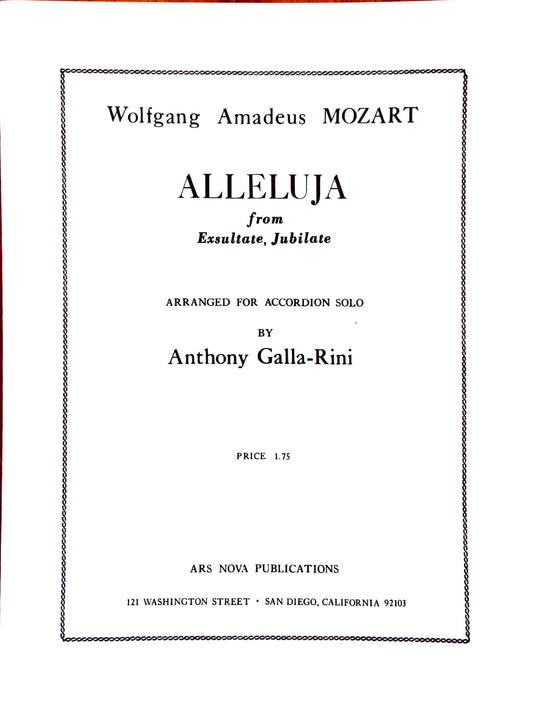 Alleluja from 'Exsultate, Jubilate' (Solo)