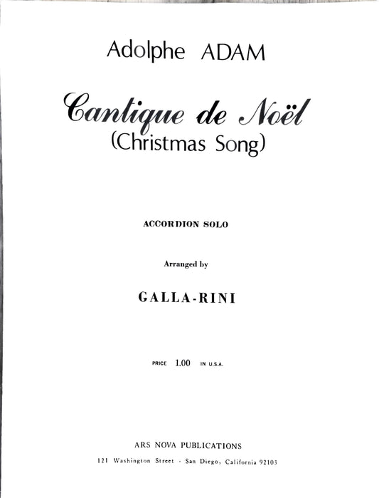 Cantique de Noel (Christmas Song) (Solo)