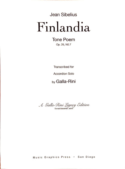 Finlandia Tone Poem Op. 26 No. 7 (Solo)