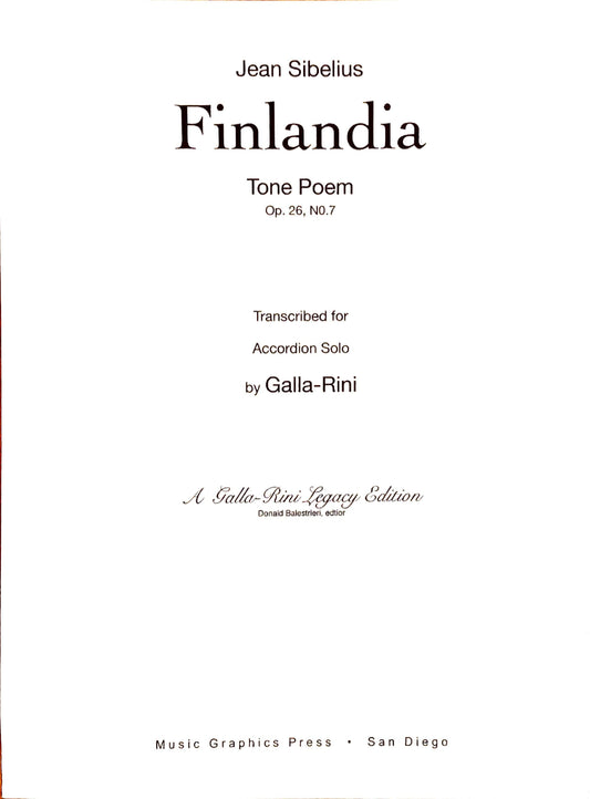 Finlandia Tone Poem Op. 26 No. 7 (Solo)