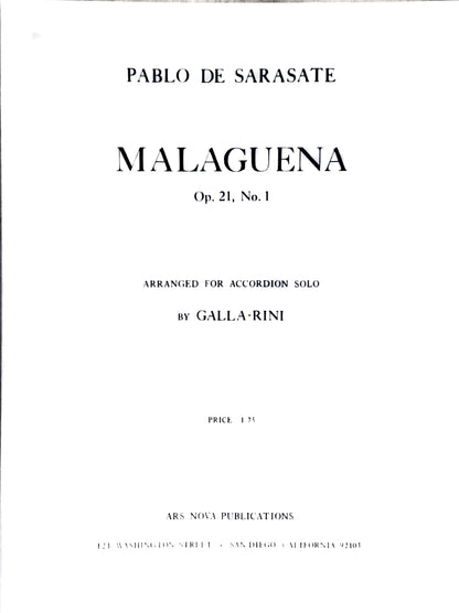 Maleguana Op 21, No. 1 (Sarasate) (Solo)
