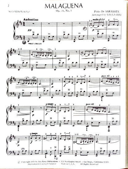 Maleguana Op 21, No. 1 (Sarasate) (Solo)
