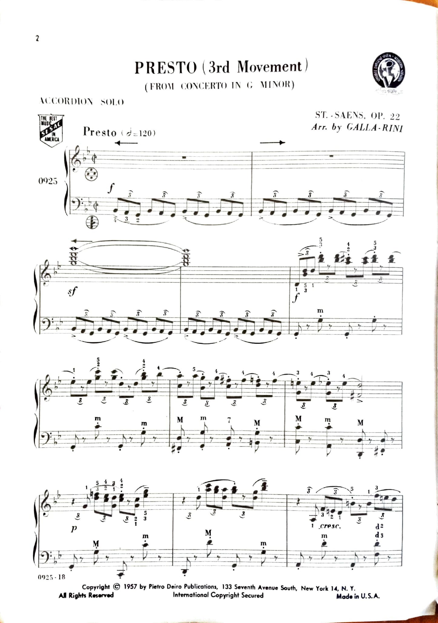 Presto (3rd Movement)