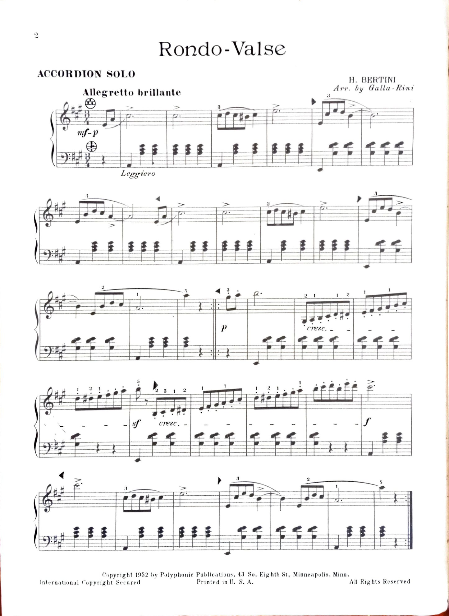 Rondo - Valse
