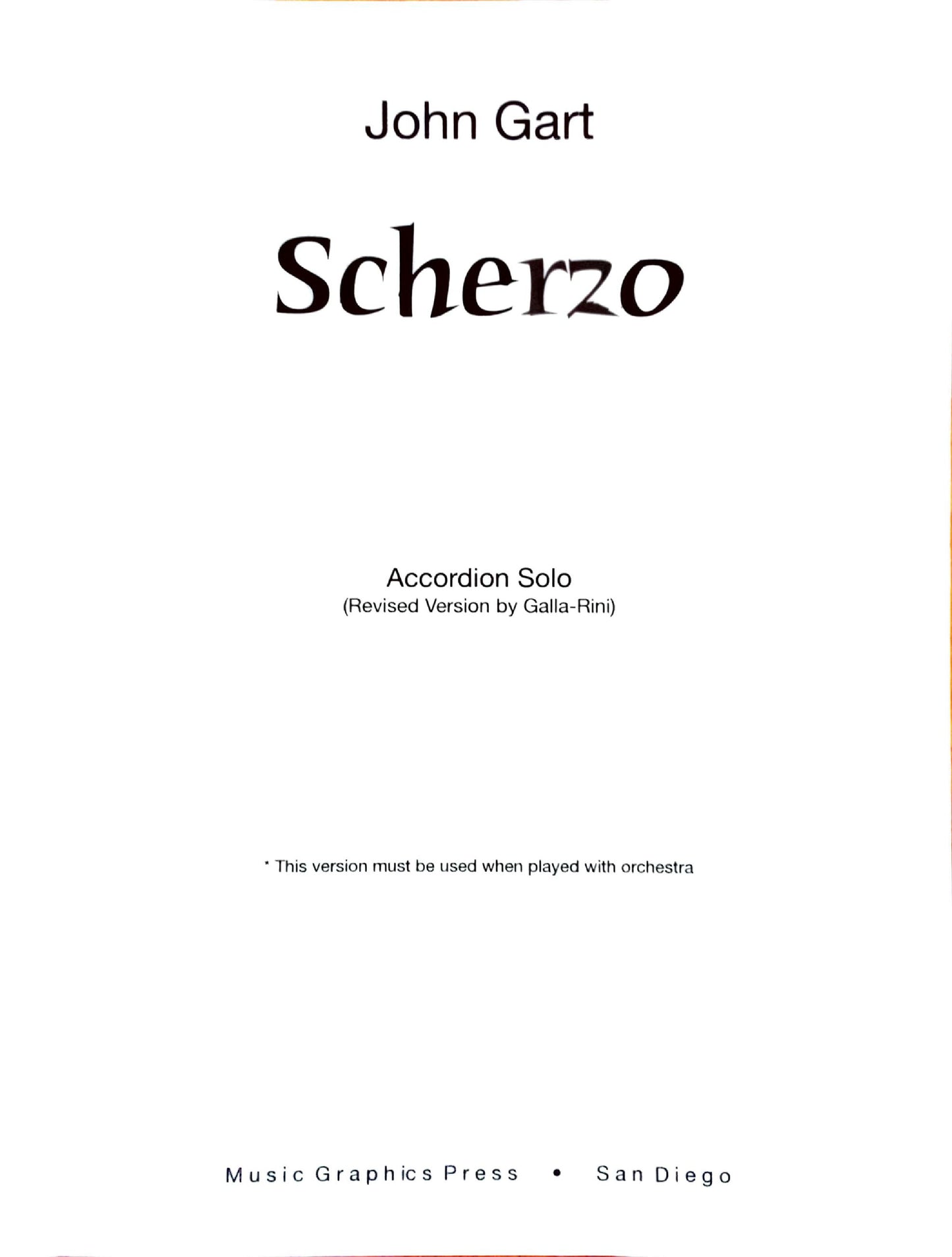 Scherzo (Solo)