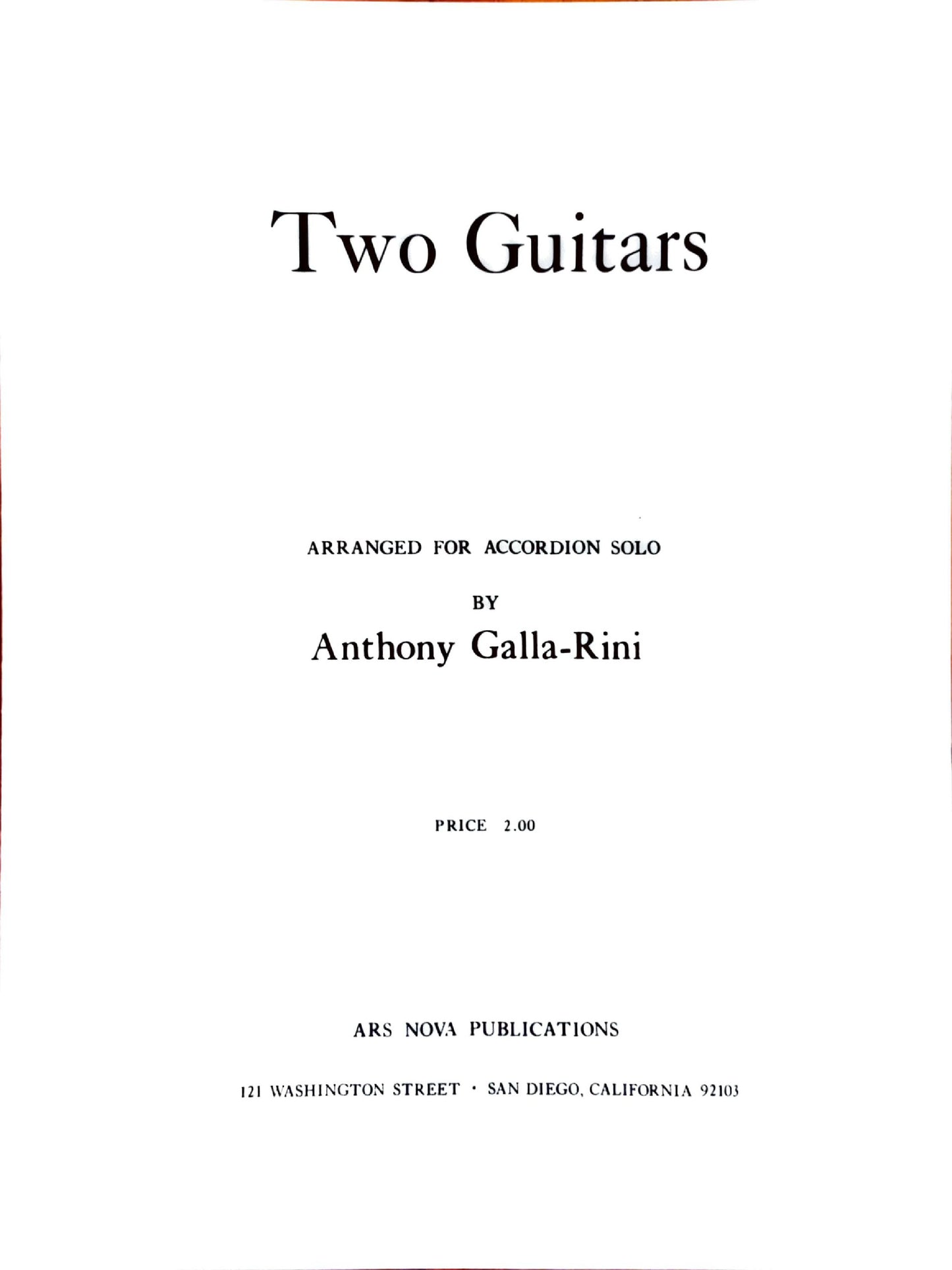 Two Guitars (Solo)