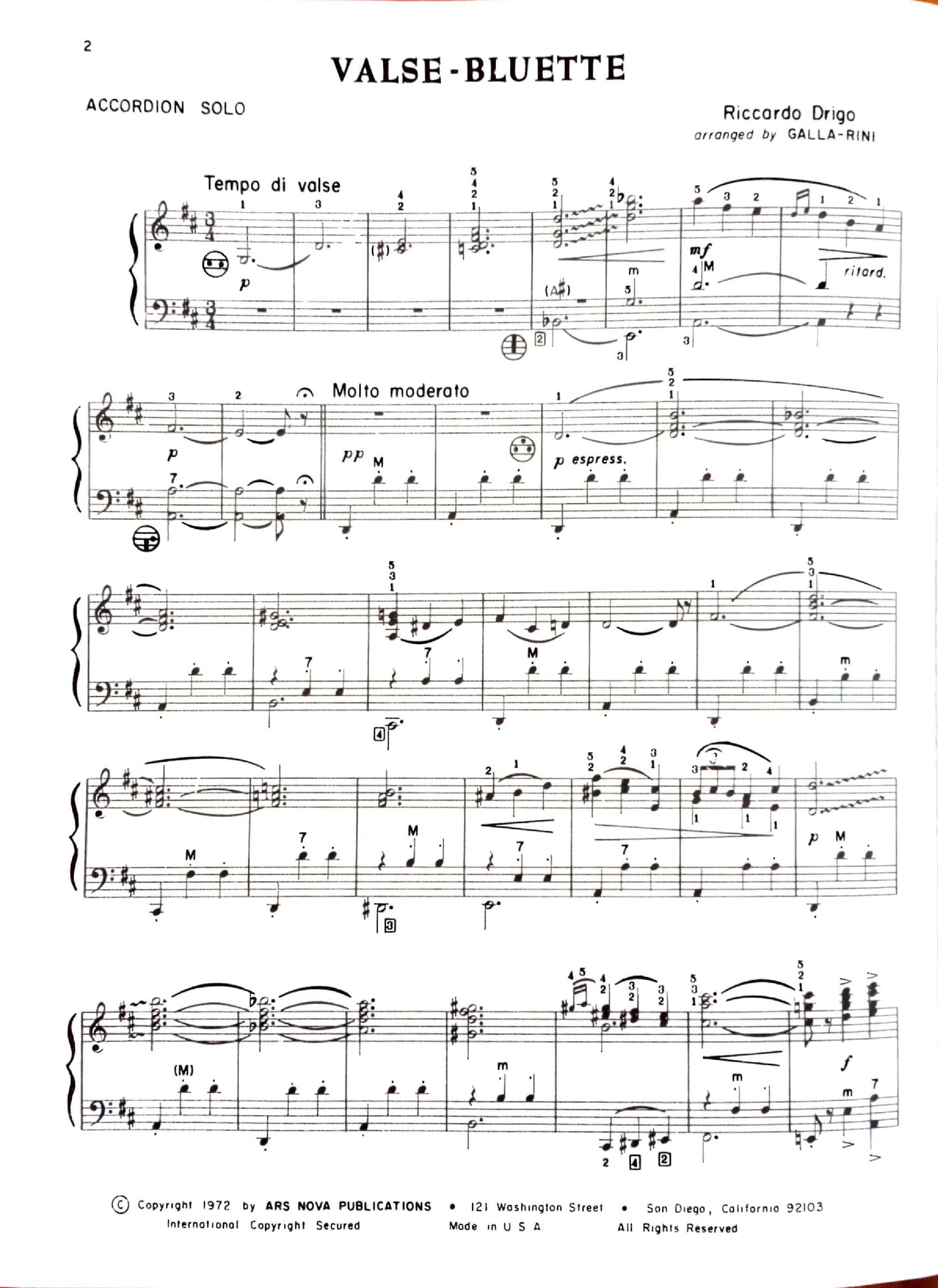 Valse - Bluette