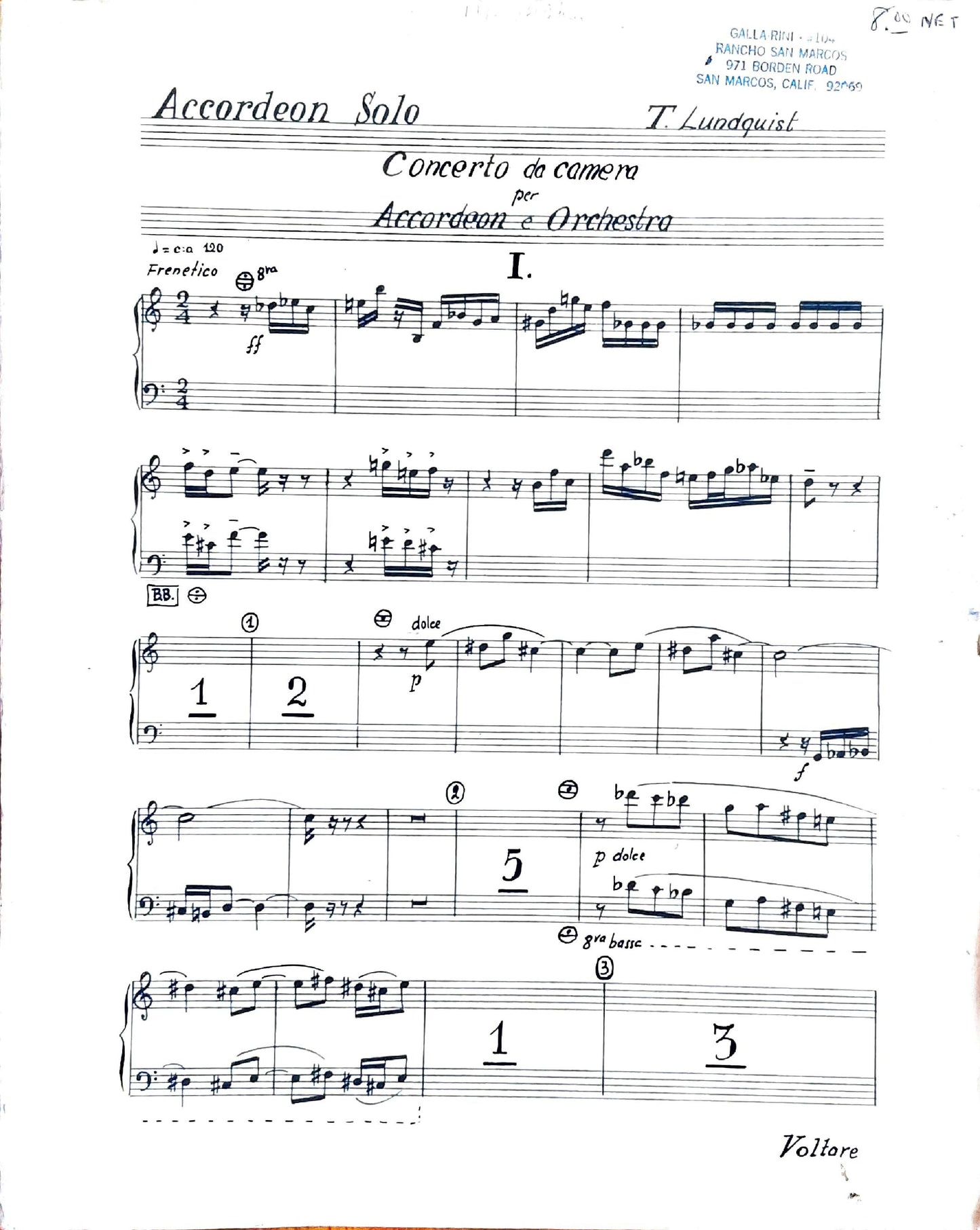 Concerto da Camera