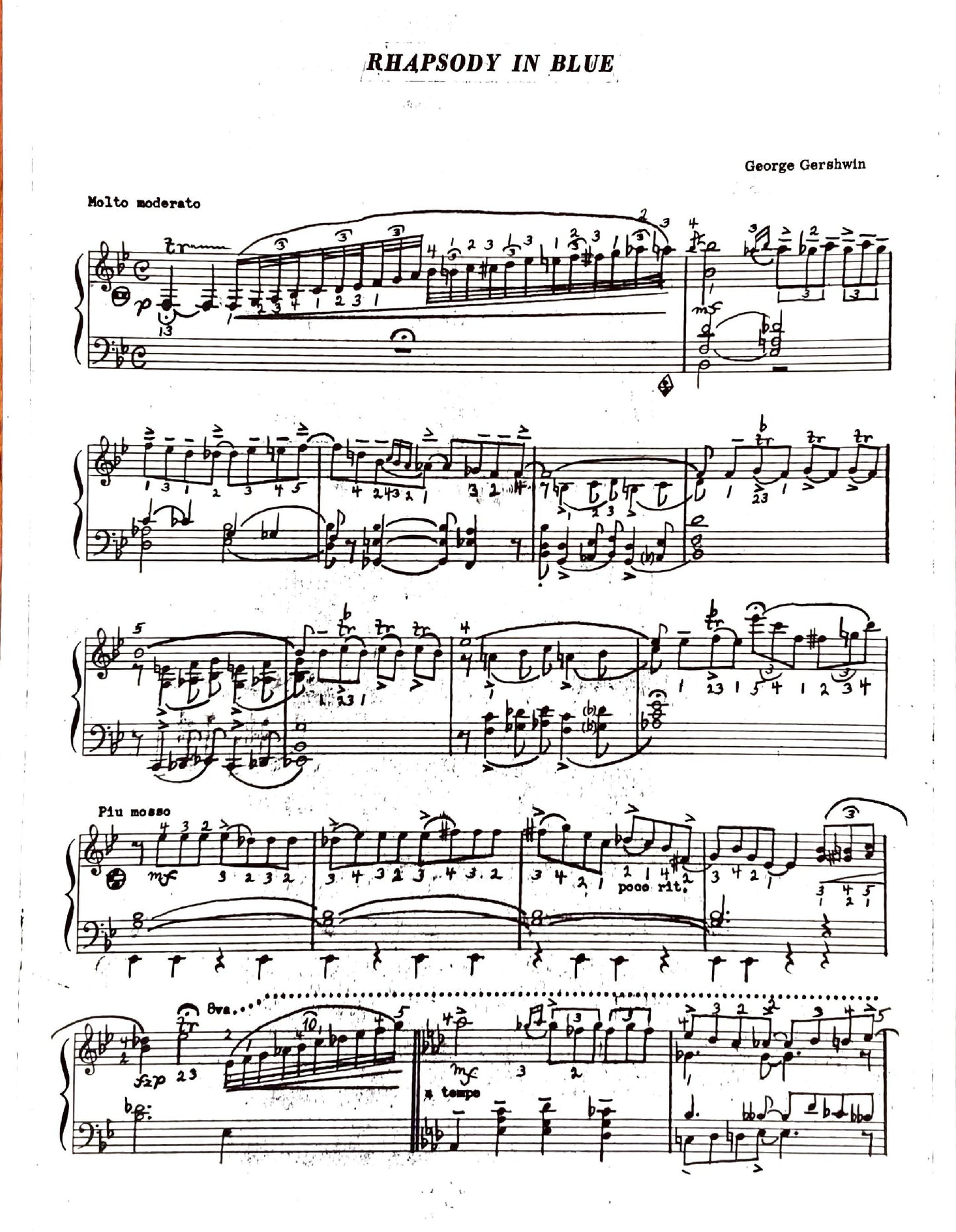 Rhapsody in Blue (Solo - free bass)