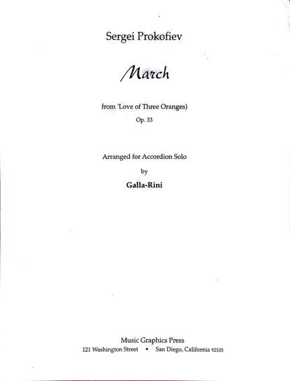March from 'Love of Three Oranges'