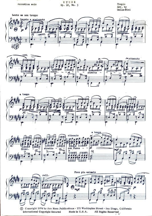Etude Op. 10, No. 3