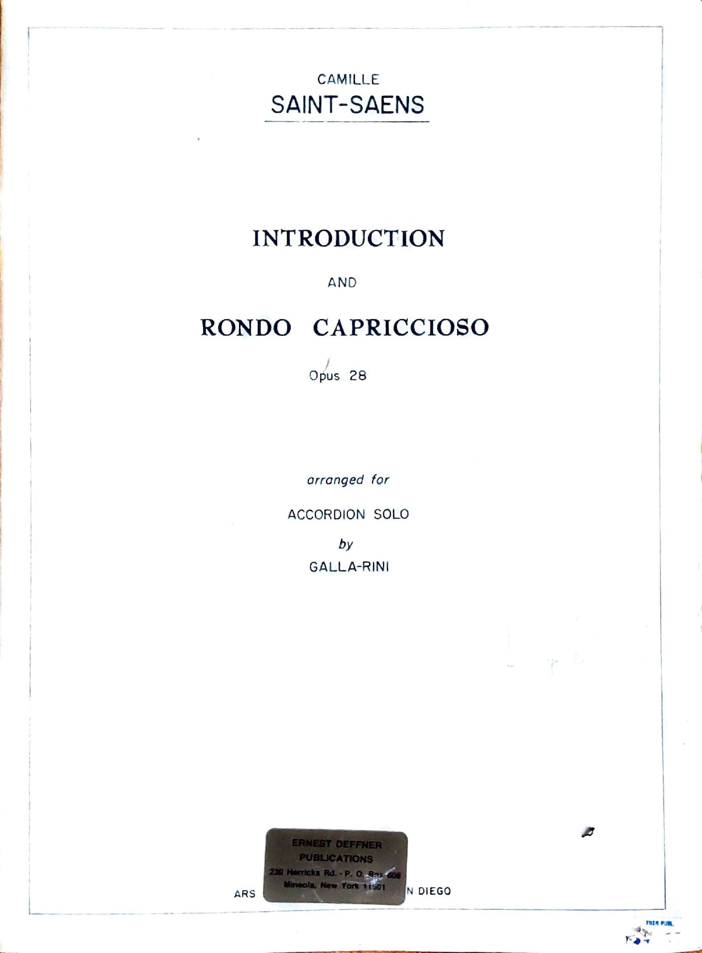 Introduction and Rondo Capriccioso