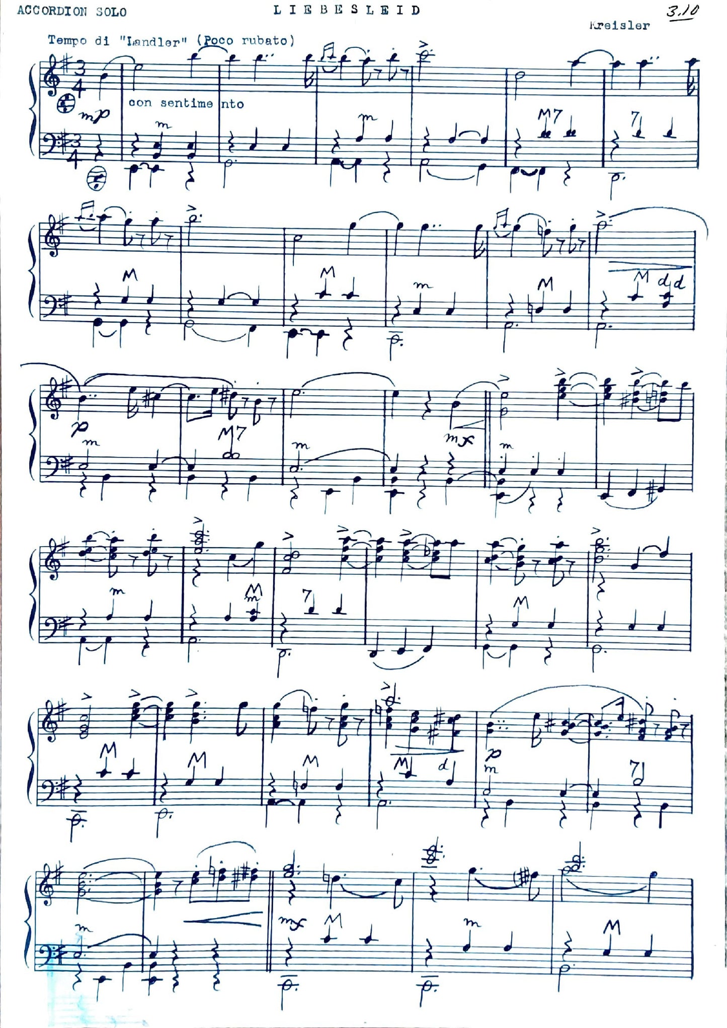 Liebesleid (Solo)