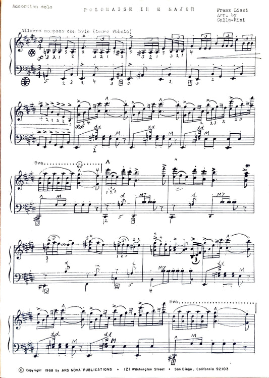 Polonaise in E Major (Liszt) (Solo)
