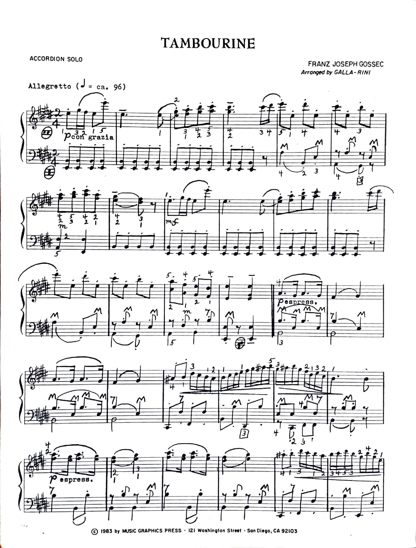 Tambourine (Solo)