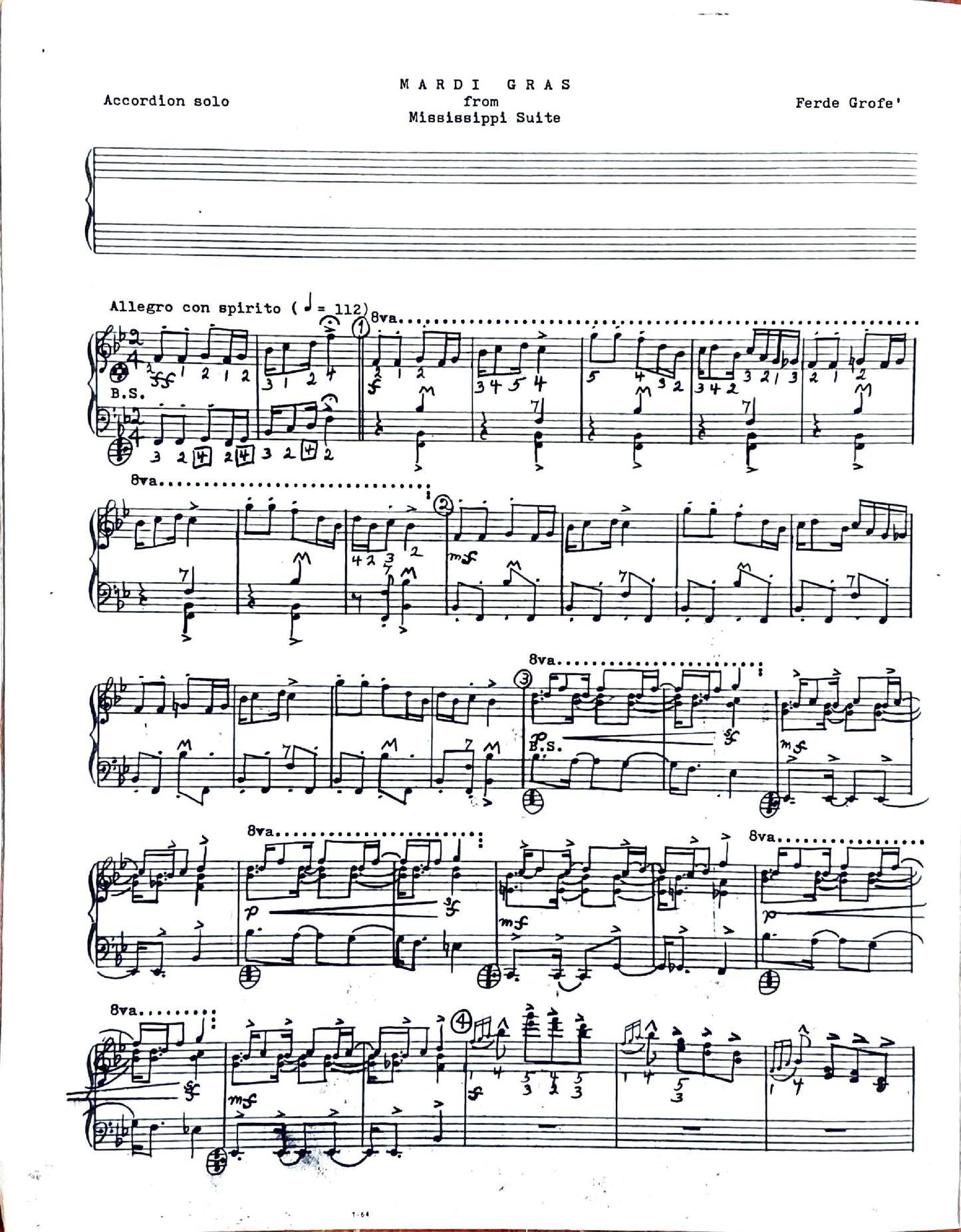 Mardi Gras from Mississipi Suite (Solo)