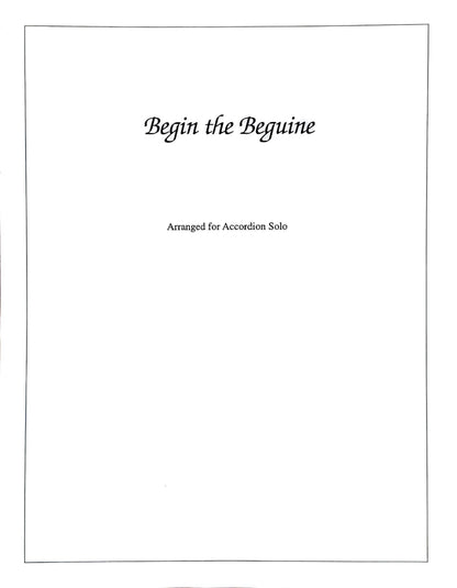 Begin the Beguine (Solo)