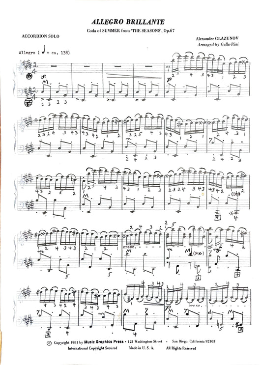 Allegro Brillante – Coda of “Summer” (Solo)