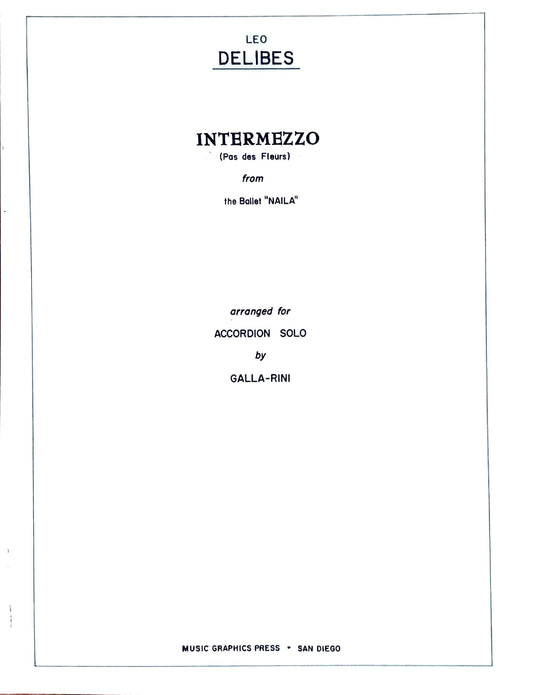 Intermezzo (Pas des Fleurs) from the Ballet "Naila" (Solo)