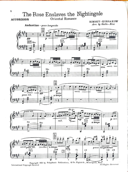 The Rose Enslaves the Nightingale, Oriental Romance (Solo)