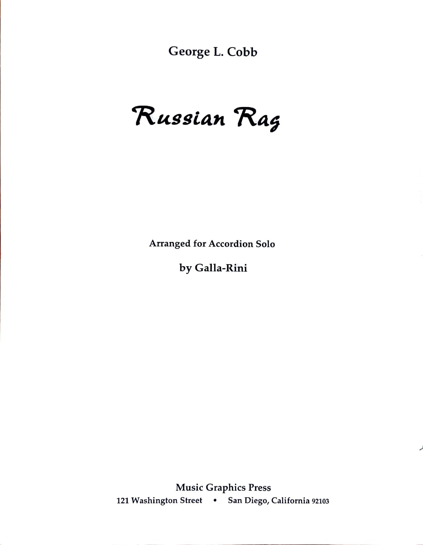 Russian Rag (Solo)