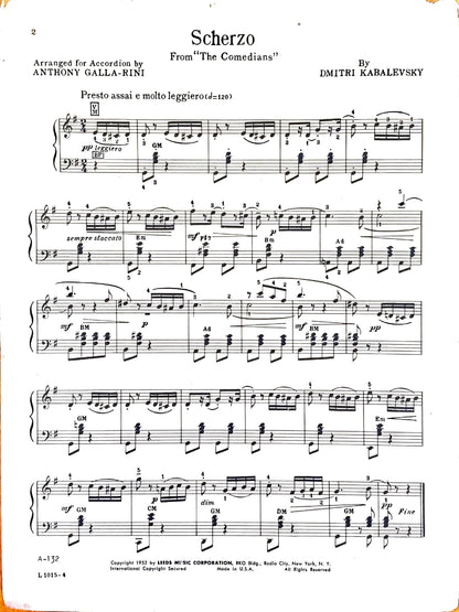 Scherzo from The Comedians (Solo)