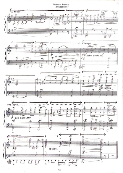 Nessun Dorma from the Opera Turnandot (Solo)