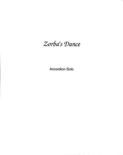 Zorba's Dance from Zorba, the Greek (Solo)