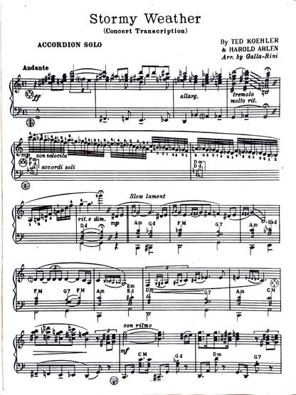 Stormy Weather (Concert Transcription Solo)