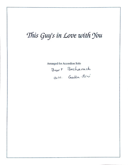 This Guy's in Love with You (Solo)