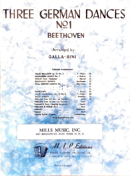 Three German Dances No. 1 (Solo)