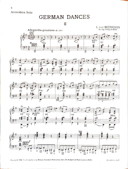 Three German Dances No. 2 (Solo)