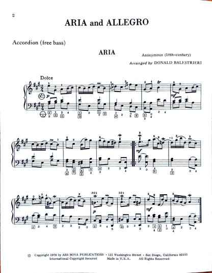 Aria and Allegro (Solo)