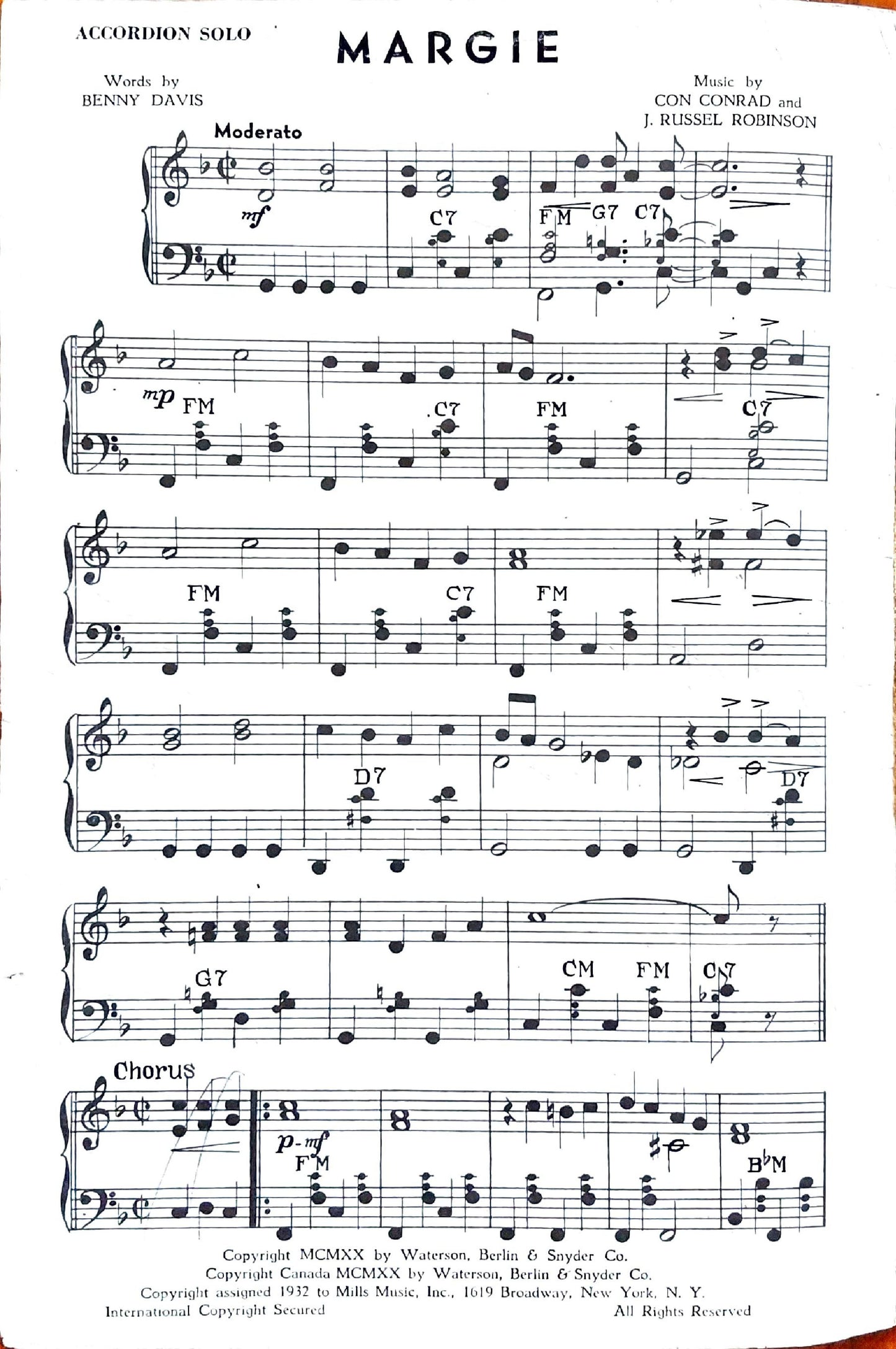 Margie (Solo)