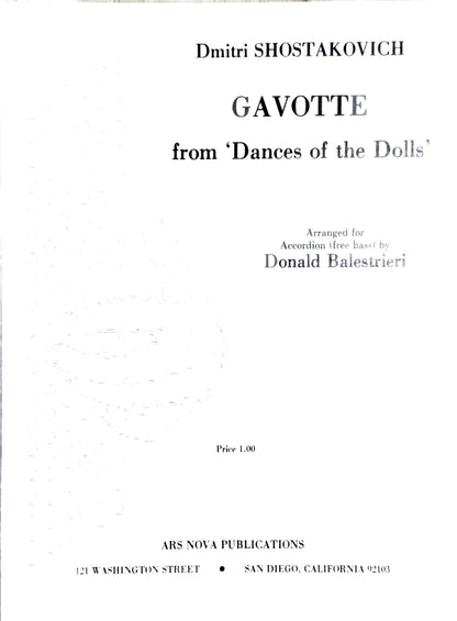 Gavotte from "Dance of the Dolls" (Solo free bass)