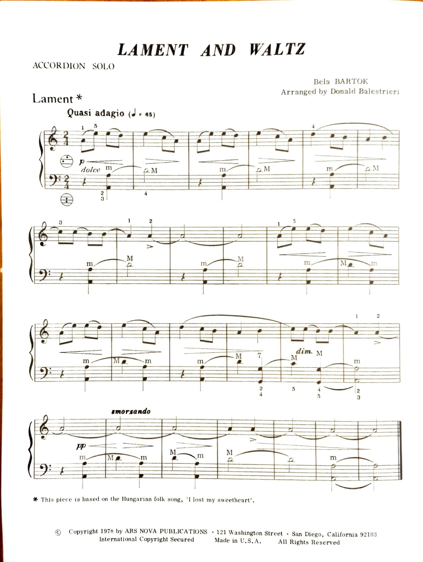 Lament and Waltz