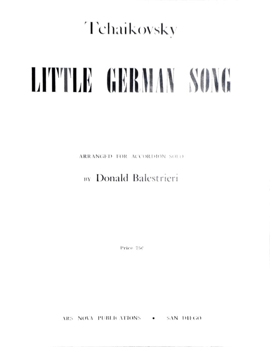 Little German Song, Op. 39, No. 17