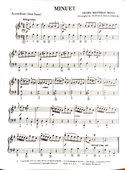 Minuet (G. Monn) (Solo free bass)