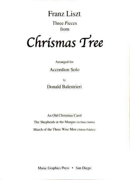 Three Pieces from Christmas Tree (Liszt) (Solo)